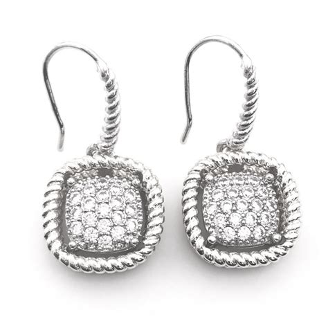 david yurman inspired square earrings